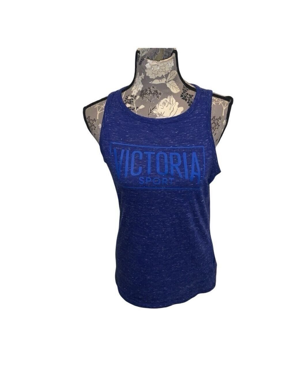 VICTORIA SECRET SPORT Blue Strappy Back Tank size small